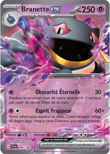 Carte Pokémon Branette EX 088/198 SV1 Ecarlate et Violet EV01 Neuf FR LorenZone