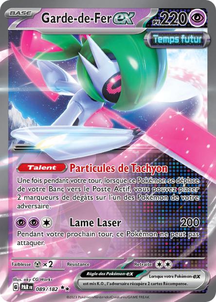 Carte Pokémon Garde de Fer EX 089/182 PAR Faille Paradoxe EV04 Neuf FR LorenZone