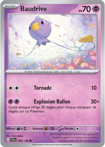 Carte Pokémon Baudrive 089/198 SV1 Ecarlate et Violet EV01 Neuf FR LorenZone