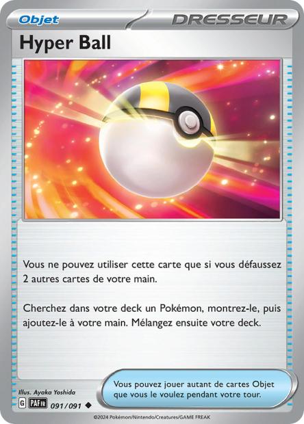 Carte Pokémon Hyper Ball 091/091 Destinees de Palea PAF EV4_5 Neuf FR LorenZone