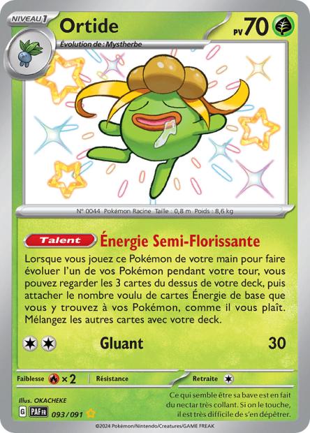 Carte Pokémon Ortide 093/091 Destinees de Palea PAF EV4_5 Neuf FR LorenZone