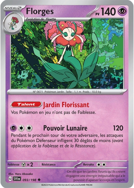 Carte Pokémon Florges 093/198 SV1 Ecarlate et Violet EV01 Neuf FR LorenZone