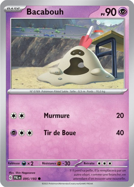 Carte Pokémon Bacabouh 095/193 PAL Evolution a Paldea EV02 Neuf FR LorenZone