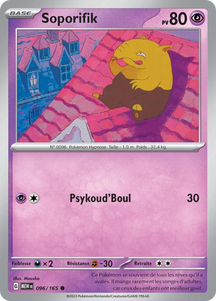 Carte Pokémon Soporifik 96/165 MEW 151 EV3_5  Neuf FR LorenZone