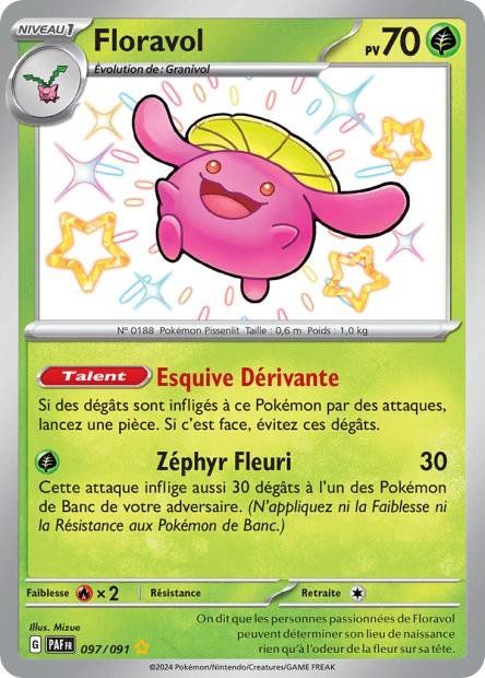 Carte Pokémon Floravol 097/091 Destinees de Palea PAF EV4_5 Neuf FR LorenZone