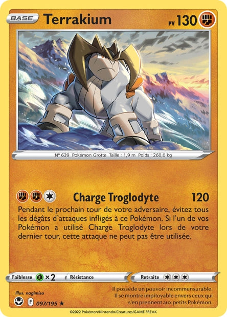 Carte Pokémon Terrakium 097/195 SIT Tempete Argentee EB12 Neuf FR LorenZone