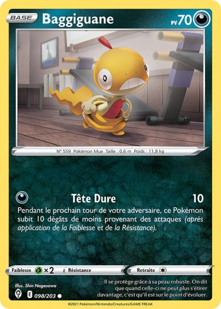 Carte Pokémon Baggiguane 098/203 EVS Évolution Céleste EB07 Neuf FR LorenZone