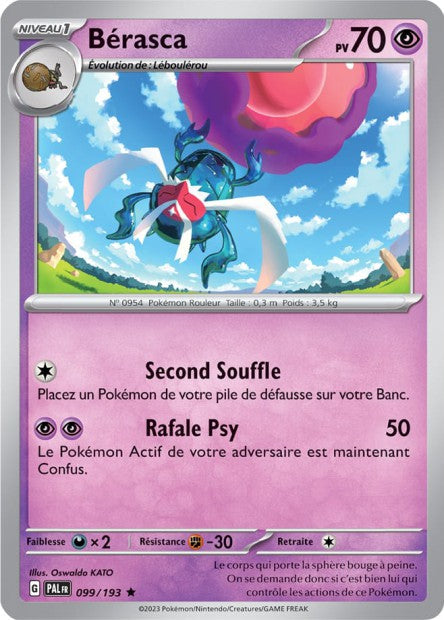 Carte Pokémon Bérasca 099/193 PAL Evolution a Paldea EV02 Neuf FR LorenZone