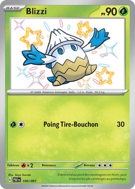 Carte Pokémon Blizzi 100/091 Destinees de Palea PAF EV4_5 Neuf FR LorenZone