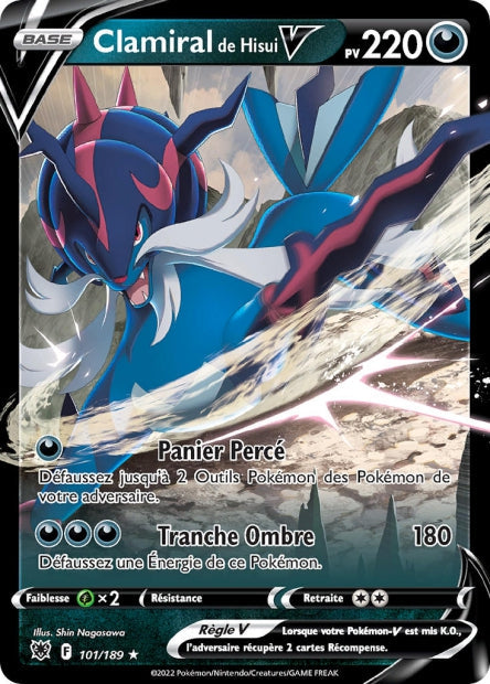 Carte Pokémon Clamiral de Hisui V 101/189 ASR EB10 LorenZone
