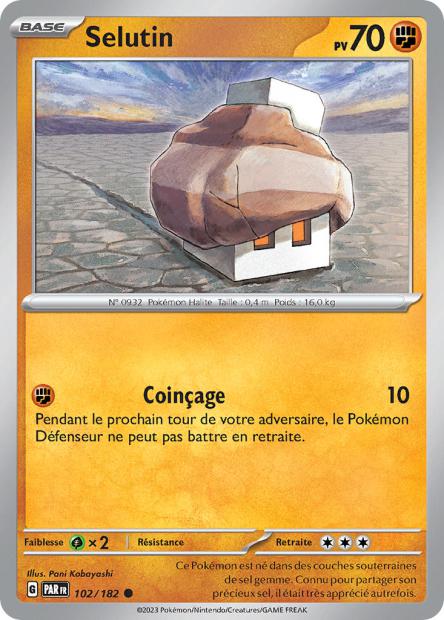 Carte Pokémon Selutin 102/182 PAR Faille Paradoxe EV04 Neuf FR LorenZone