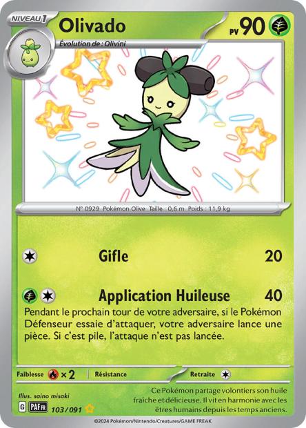 Carte Pokémon Olivado 103/091 Destinees de Palea EV4_5 LorenZone