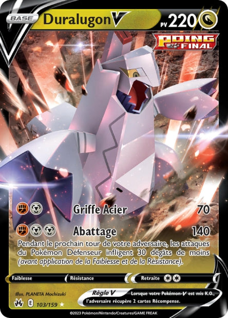 Carte Pokémon Duralugon V 103/159 CRZ EB12_5 LorenZone