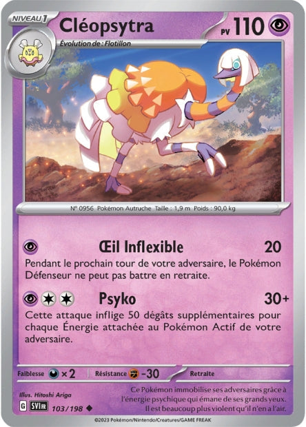 Carte Pokémon Cléopsytra 103/198 SV1 EV01 LorenZone