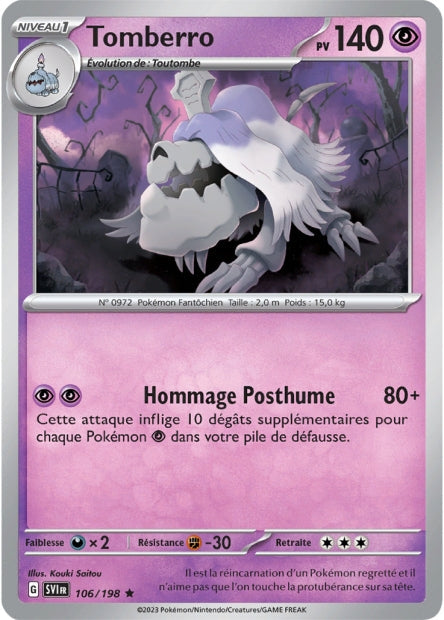 Carte Pokémon Tomberro 106/198 SV1 EV01 LorenZone
