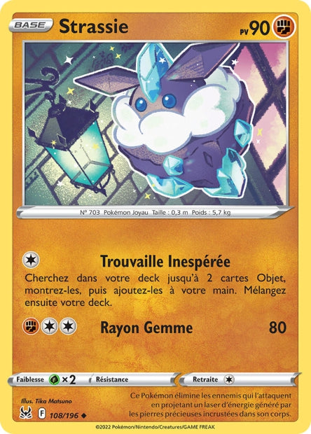 Carte Pokémon Strassie 108/196 LOR Origine Perdue EB11 Neuf FR LorenZone