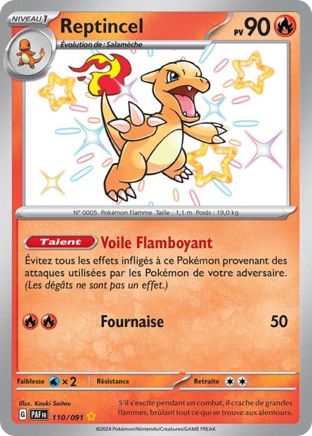 Carte Pokémon Reptincel 110/091 Destinees de Palea EV4_5 LorenZone