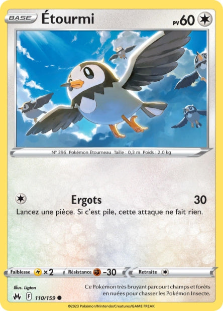Carte Pokémon Étourmi 110/159 CRZ EB12_5 LorenZone