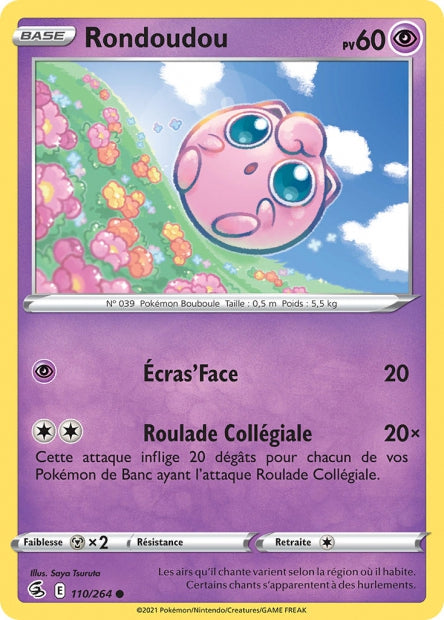 Carte Pokémon Rondoudou 110/264 FST EB08 LorenZone