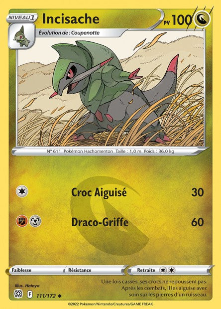 Carte Pokémon Incisache 111/172 BRS EB09 LorenZone