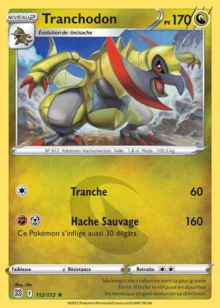 Carte Pokémon Tranchodon 112/172 BRS EB09 LorenZone