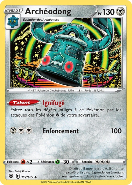 Carte Pokémon Archéodong 112/189 ASR EB10 LorenZone