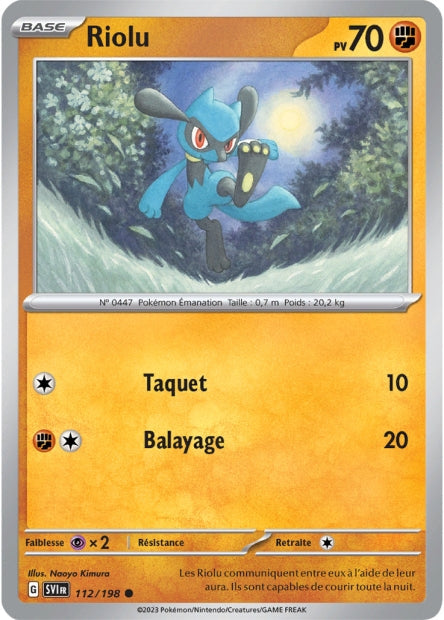 Carte Pokémon Riolu 112/198 SV1 EV01 LorenZone