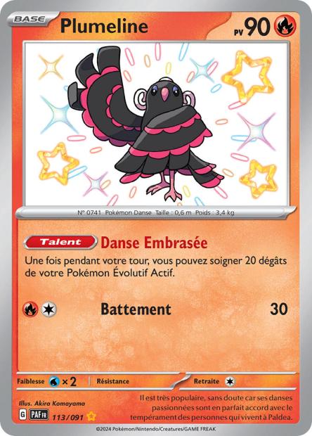 Carte Pokémon Plumeline 113/091 Destinees de Palea EV4_5 LorenZone