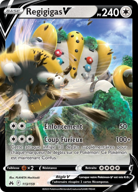 Carte Pokémon Regigigas V 113/159 CRZ EB12_5 LorenZone