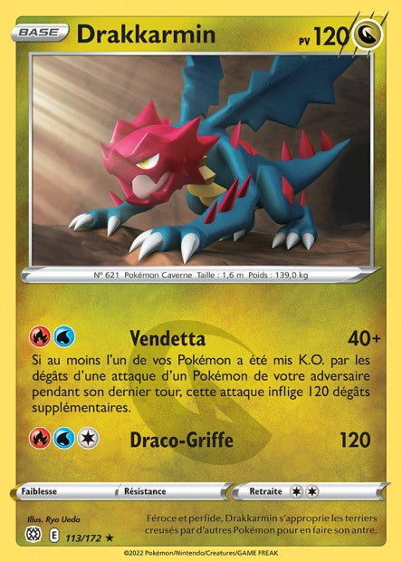 Carte Pokémon Drakkarmin 113/172 BRS EB09 LorenZone