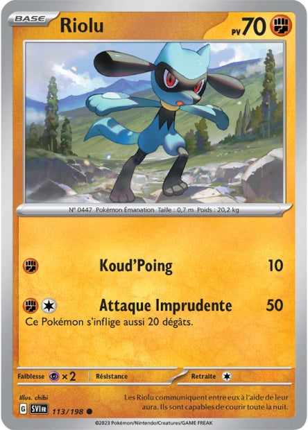 Carte Pokémon Riolu 113/198 SV1 EV01 LorenZone