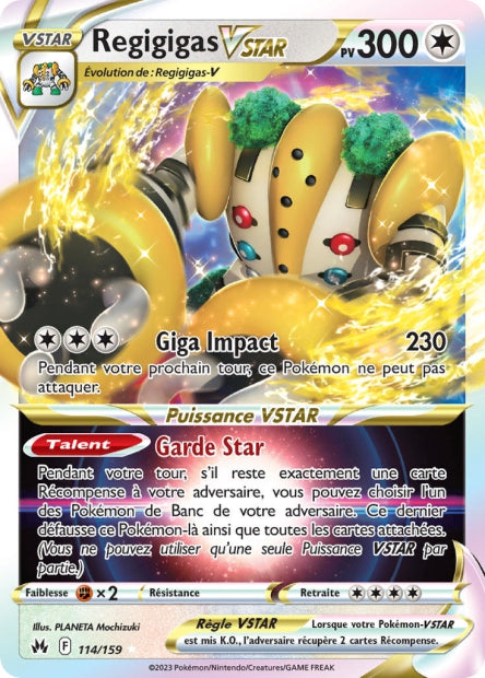 Carte Pokémon Regigigas VSTAR 114/159 CRZ EB12_5 LorenZone