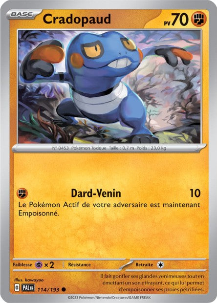 Carte Pokémon Cradopaud 114/193 PAL EV02 LorenZone
