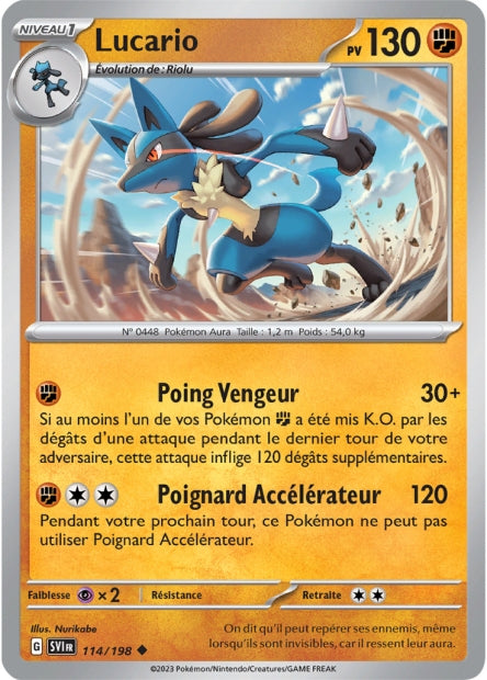 Carte Pokémon Lucario 114/198 SV1 EV01 LorenZone