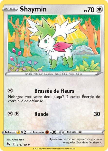 Carte Pokémon Shaymin 115/159 CRZ EB12_5 LorenZone