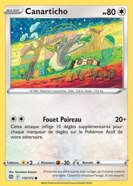 Carte Pokémon Canarticho 115/172 BRS EB09 LorenZone