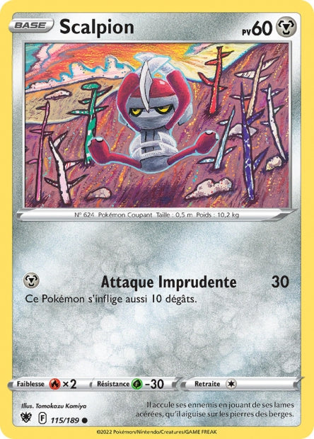 Carte Pokémon Scalpion 115/189 ASR EB10 LorenZone