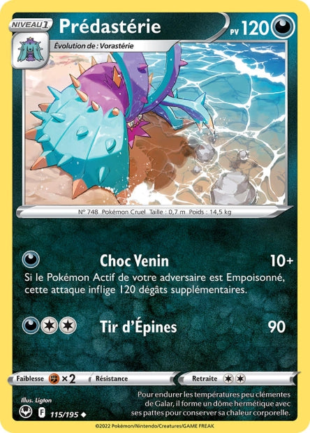 Carte Pokémon Prédastérie 115/195 SIT Tempete Argentee EB12 Neuf FR LorenZone
