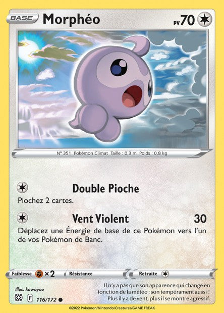 Carte Pokémon Morphéo 116/172 BRS EB09 LorenZone