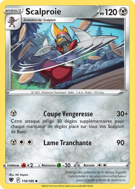 Carte Pokémon Scalproie 116/189 ASR EB10 LorenZone