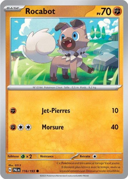 Carte Pokémon Rocabot 116/193 PAL EV02 LorenZone