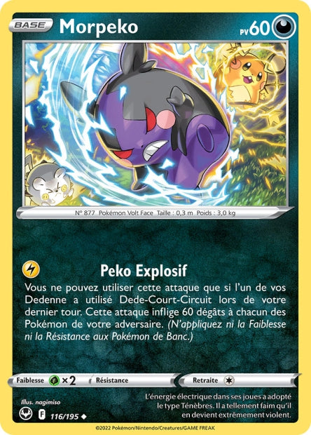 Carte Pokémon Morpeko 116/195 SIT Tempete Argentee EB12 Neuf FR LorenZone