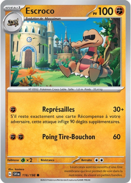 Carte Pokémon Escroco 116/198 SV1 EV01 LorenZone