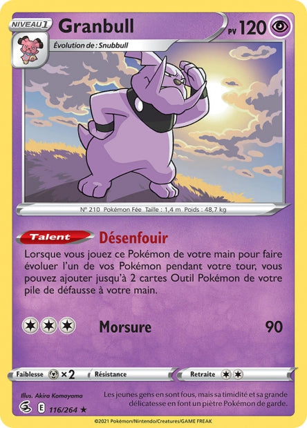 Carte Pokémon Granbull 116/264 FST EB08 LorenZone