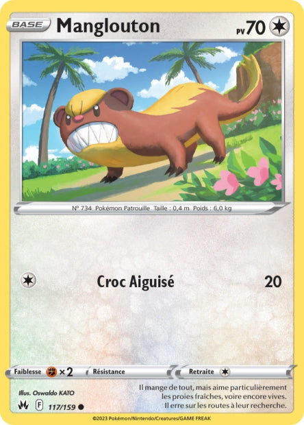 Carte Pokémon Manglouton 117/159 CRZ EB12_5 LorenZone