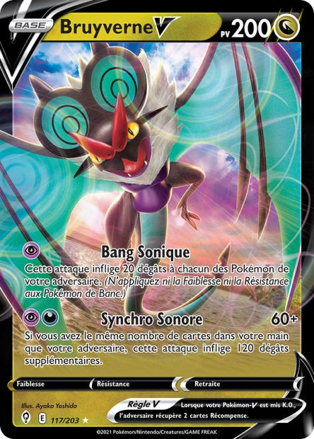 Carte Pokémon Bruyverne V 117/203 EVS EB07 LorenZone
