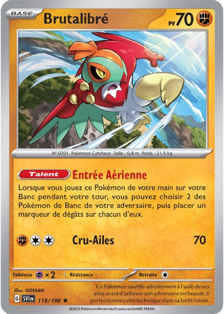 Carte Pokémon Brutalibré 118/198 SV1 EV01 LorenZone