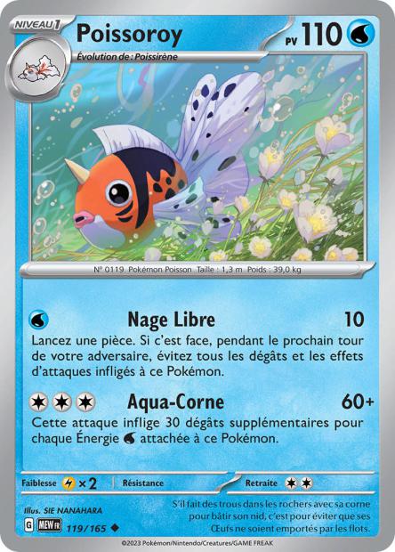 Carte Pokémon Poissoroy 119/165 MEW 151 EV3_5  Neuf FR LorenZone
