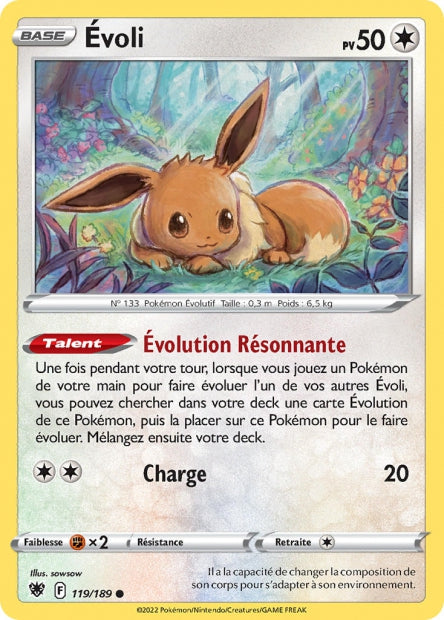 Carte Pokémon Évoli 119/189 ASR EB10 LorenZone