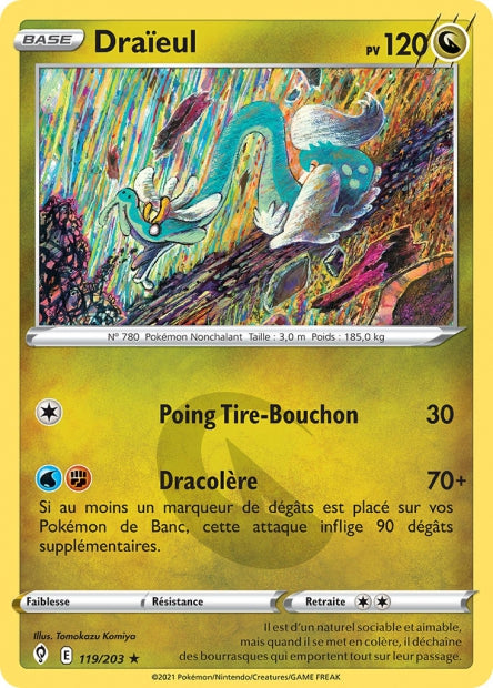 Carte Pokémon Draïeul 119/203 EVS EB07 LorenZone
